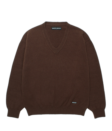 V NECK KNIT SWEATER