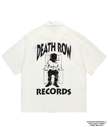 DEATH ROW RECORDS / 50'S OPEN COLLAR SHIRT