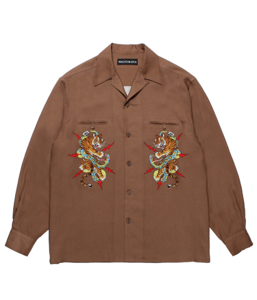 TIM LEHI / 50'S OPEN COLLAR SHIRT