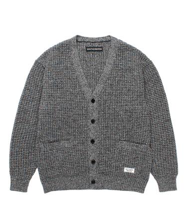 WAFFLE KNIT CARDIGAN