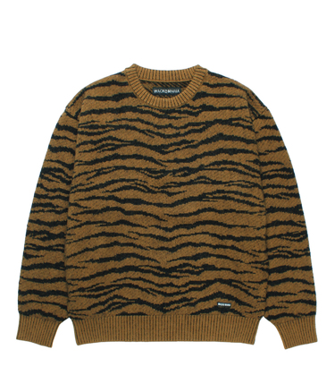 TIGER MOHAIR JACQUARD KNIT SWEATER